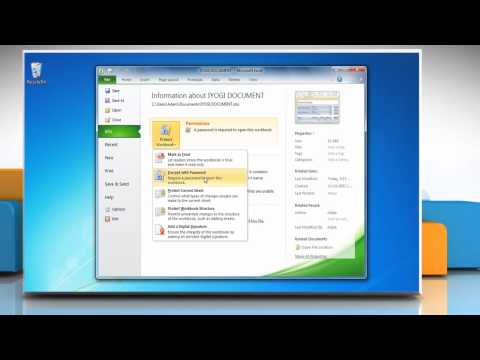 Want to remove password protection from a microsoft® excel 2010 spreadsheet? follow the easy steps shown in this video. -------------------------------------...