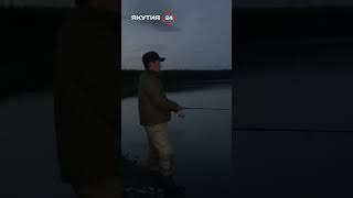 Ночная рыбалка на мышь в Якутии #якутия #рыбалка #ночь