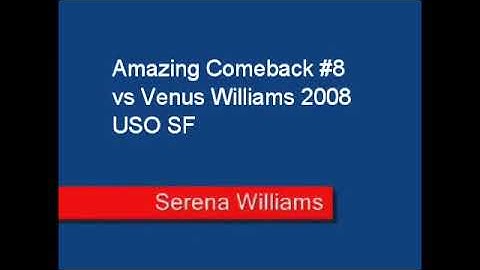 Serena Williams - Most Comeback In the matches Part 1