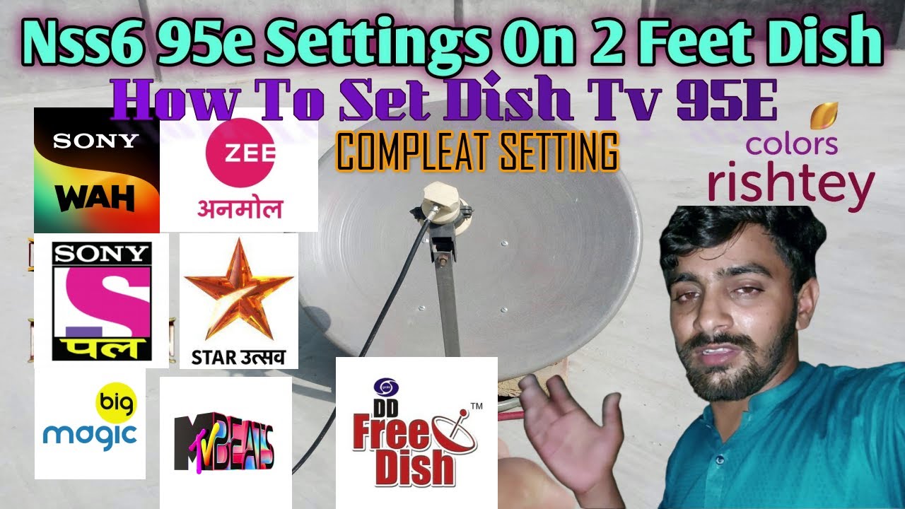 How to Set Nss6 on 2 Feet Dish Nss6 95e ko 2 feet per set karne ka