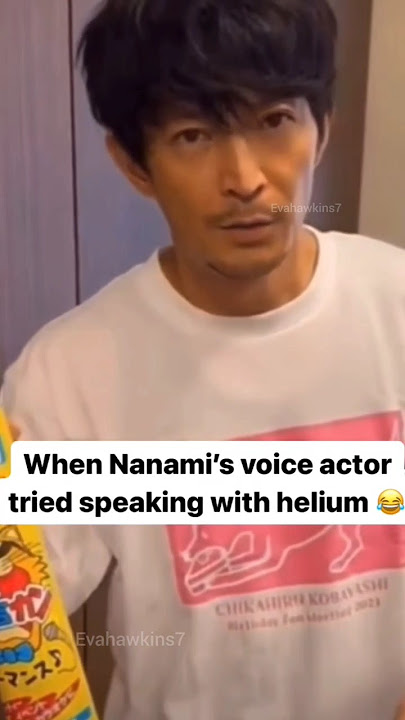 Nanami's voice actor tried helium #anime Kenjiro Tsuda #jujutsukaisen #gojo #animememes