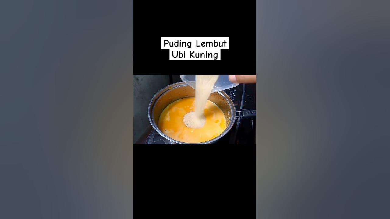 Ide olahan ubi kuning, puding Lembut ubi kuning santan susu, rekomendasi olahan ubi kuning