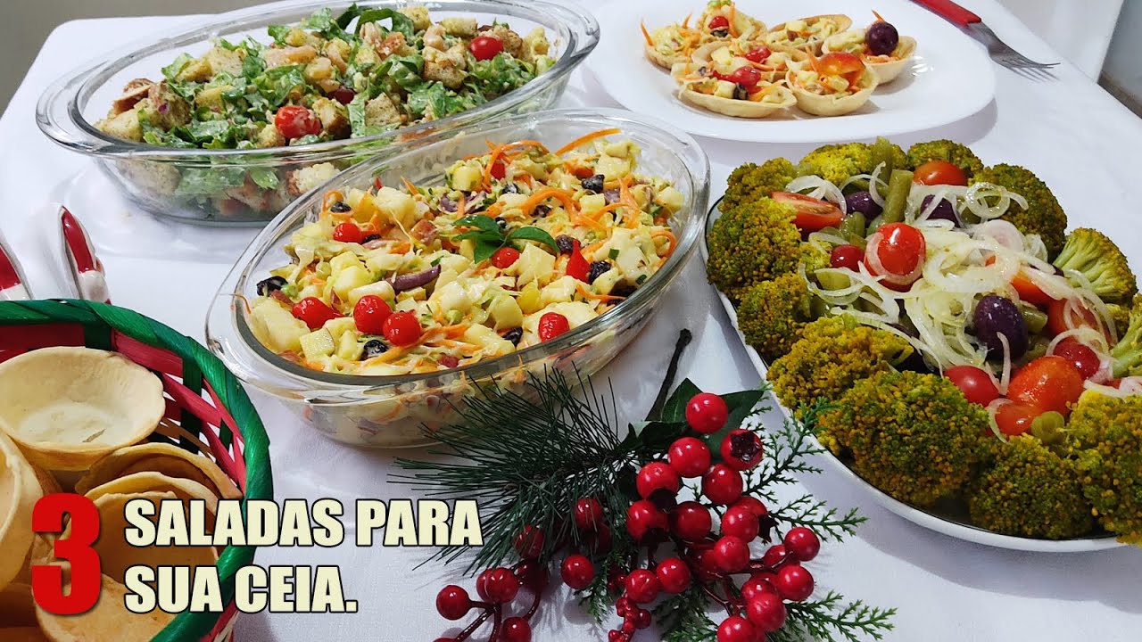 SALADAS PARA CEIA - RECEITAS DA ROSA
