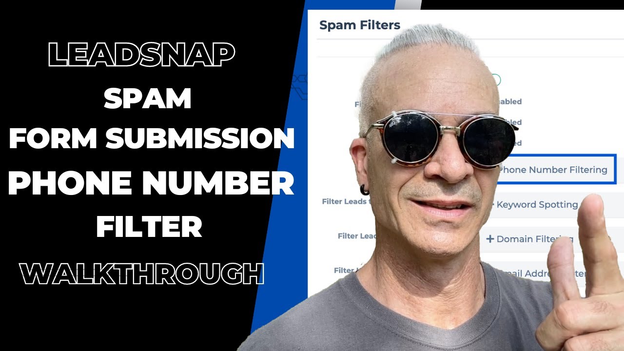Spam Form Submission Phone Number Filter With LeadSnap YouTube