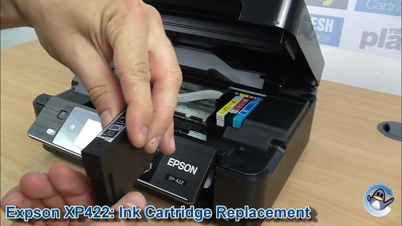 sektor nødvendig bule Epson Expression Home XP-422: How to Change/Replace Ink Cartridges - YouTube