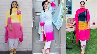 Trending tie & dye suit designs || Latest tie & dye punjabi suit #punjabisuit #fashion #trending