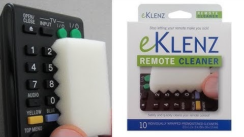 How to Clean a Keyboard, Remote Control, Game Controller, Telephone - eKlenz