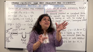 XI -12 #38 - Qualitative Analysis Of Organic Compounds (1)