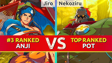GGST ▰ Jiro (#3 Ranked Anji) vs Nekoziru (TOP Ranked Potemkin). High Level Gameplay