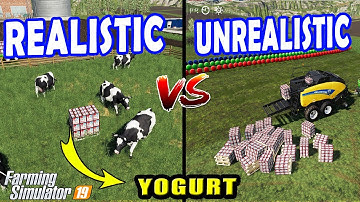 Farming Simulator 19: Realistic VS Unrealistic!! How to make yogurt?