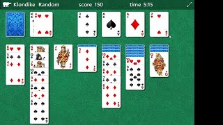 solitaire card game gameplay walkthrough Klondike version screenshot 2