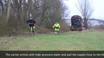 Fiber floating with water - Fremco machine