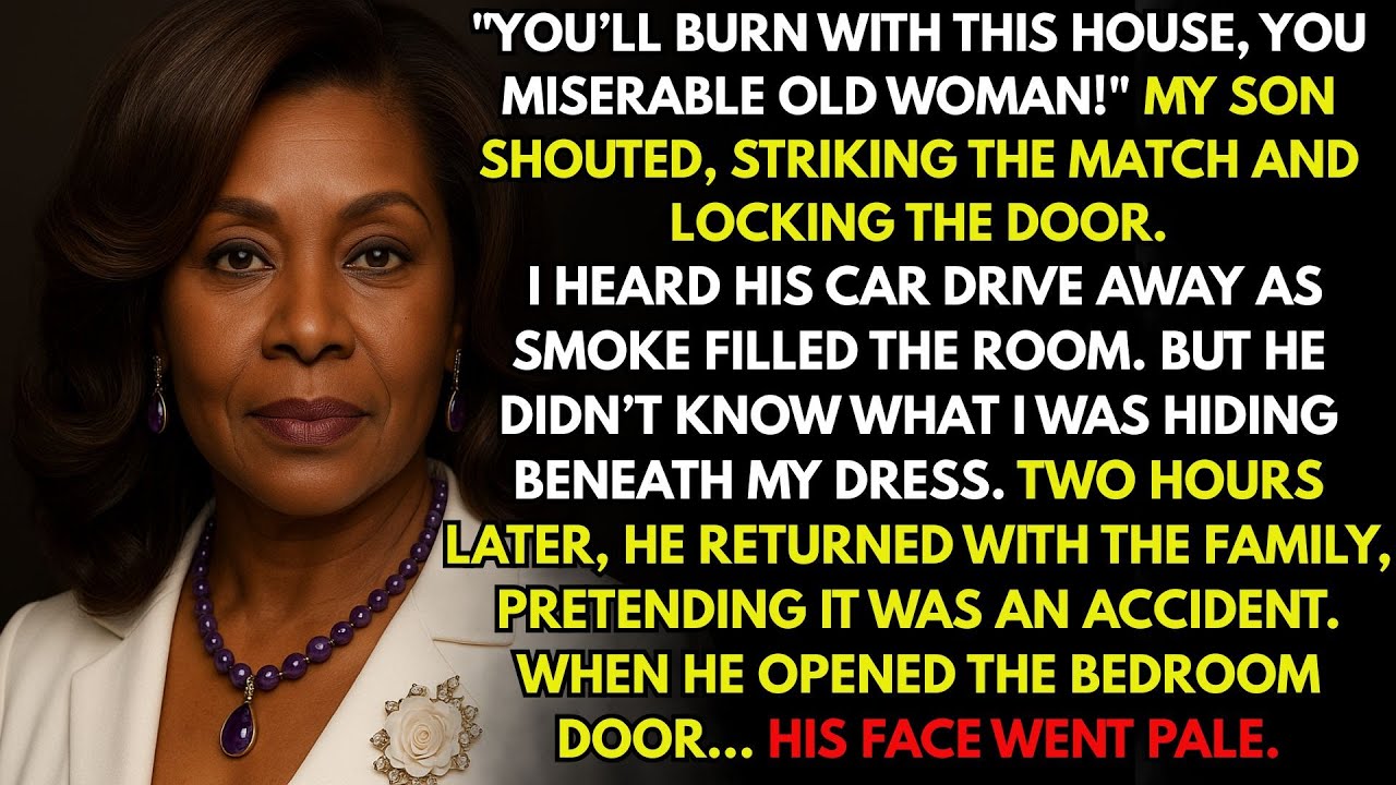 🟣 “Goodbye, Mom ” My Son Tried To Set Me On Fire  But When He Opened The Door, He Went Pale…