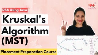 Kruskal Algorithm for Minimum Spanning Tree | Data Structures using Java #44