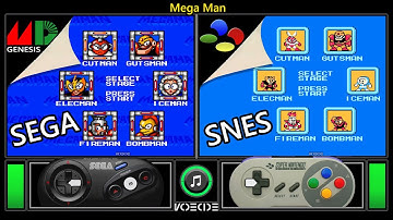 Mega Man (Sega Genesis vs SNES) Real Hardware Comparison