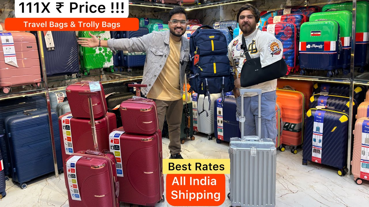 Luggage Bags 111X/- Rs🔥| Luggage Bags Wholesale Market | Trolley Bags | keywin | 70% OFFLuggage bags