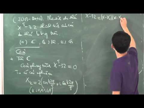Video Đa thức bất khả quy (phần 1) - youtube
