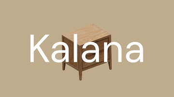KALANA - 2-Drawer Rattan Nightstand Assembly Instruction