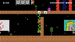 Super Mario Maker 2 Levels - Trick Rotten Mushroom Mechanism