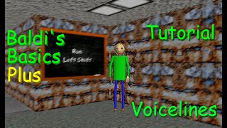 Baldis Basics Plus Tutorial Voicelines