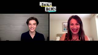 Louis Partridge Talks Millie Bobby Brown's "Enola Holmes" Pranks