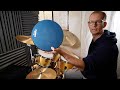 Drumeo QuietPad – Pad Per Batteria Silenzioso Con Superficie Da 30,5 Cm, Doppio Lato (blu E Nero), Per Esercitarsi Ovunque