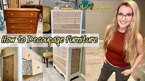How to Decoupage Furniture | Easy & Fast