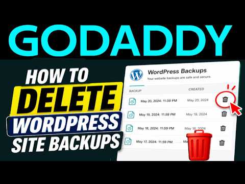 GoDaddyでWordPressサイトのバックアップを削除する方法 ステップバイステップガイド 2026