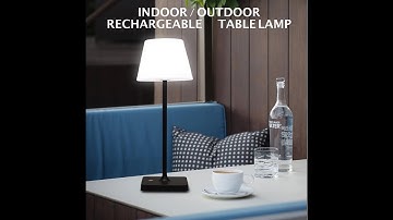 USB Rechargeable Battery Powered Cordless LED Dimmable Touch Table Lamp