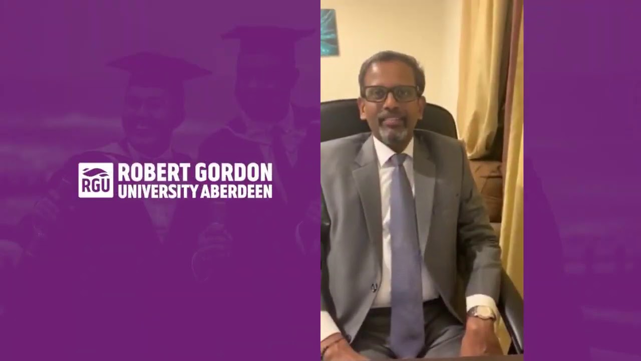 Sakthivel LLM@ RGU UK Virtual Ceremony
