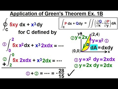 Calculus 3 Green S Theorem 5 Of 21 Applications Of Green S Theorem Ex 1b Youtube Calculus 3 Green S Theorem 5 Of 21 Applications Of Green S Theorem Ex 1b Youtube