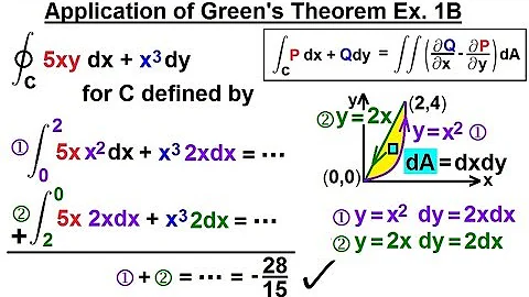 Calculus 3: Green's Theorem (5 of 21) Applications of Green's Theorem: Ex 1B