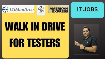 Walk In Drive For Testers | LTI MindTree Hiring | QA Jobs| Rd Automation Learning