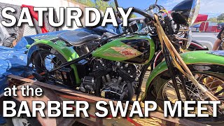 BARBER VINTAGE MOTORCYCLE SWAP MEET ON SATURDAY