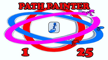 Path Painter Gameplay Levels 1 - 25 by Voodoo