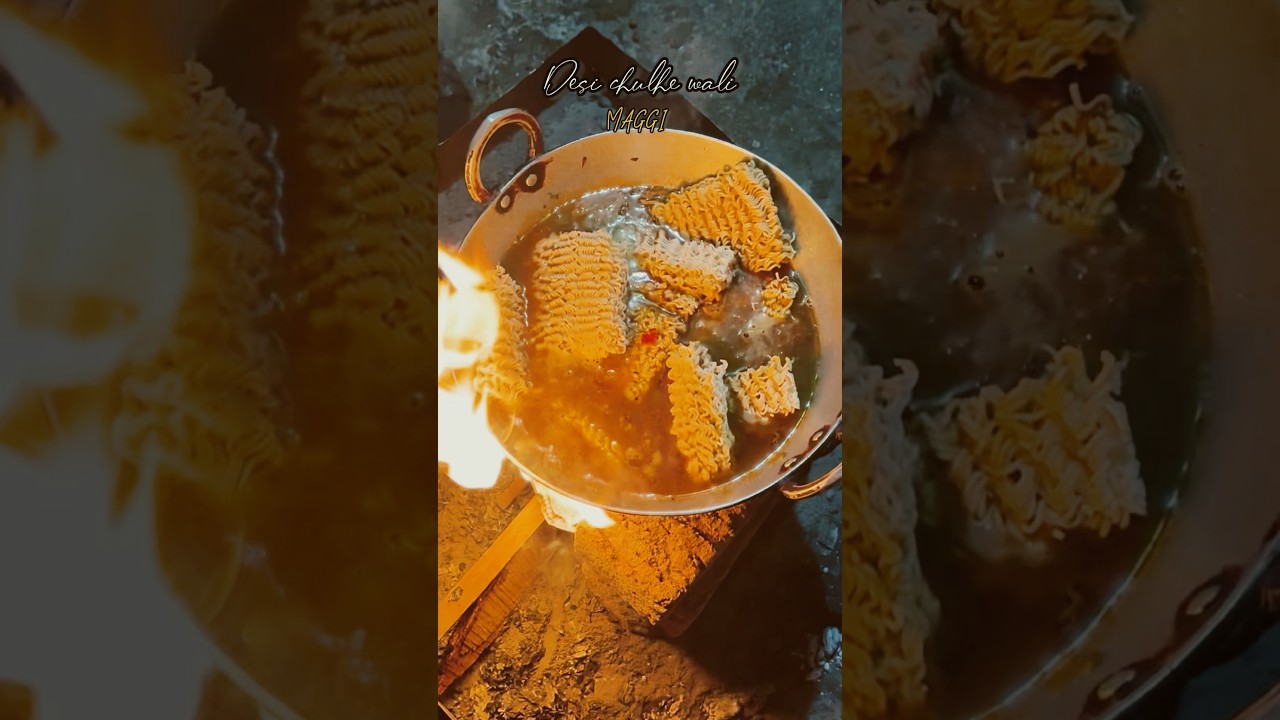Desi chulhe wali Maggi😋.  #desi#desichulha#chulhacooking#desimaggi#magginoodles#viral#youtubeshorts