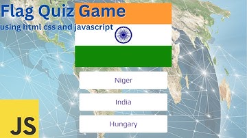 How to create flag quiz game using html css and javascript | Flag Quiz App using javascript