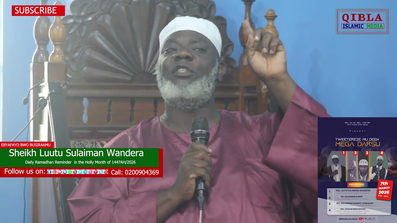 Sheikh Luutu Sulaiman Wandera Part 119Ennaku 10 Ezisembayo Mu Ramadhan #Ramadhan #QiblaIslamicmeda