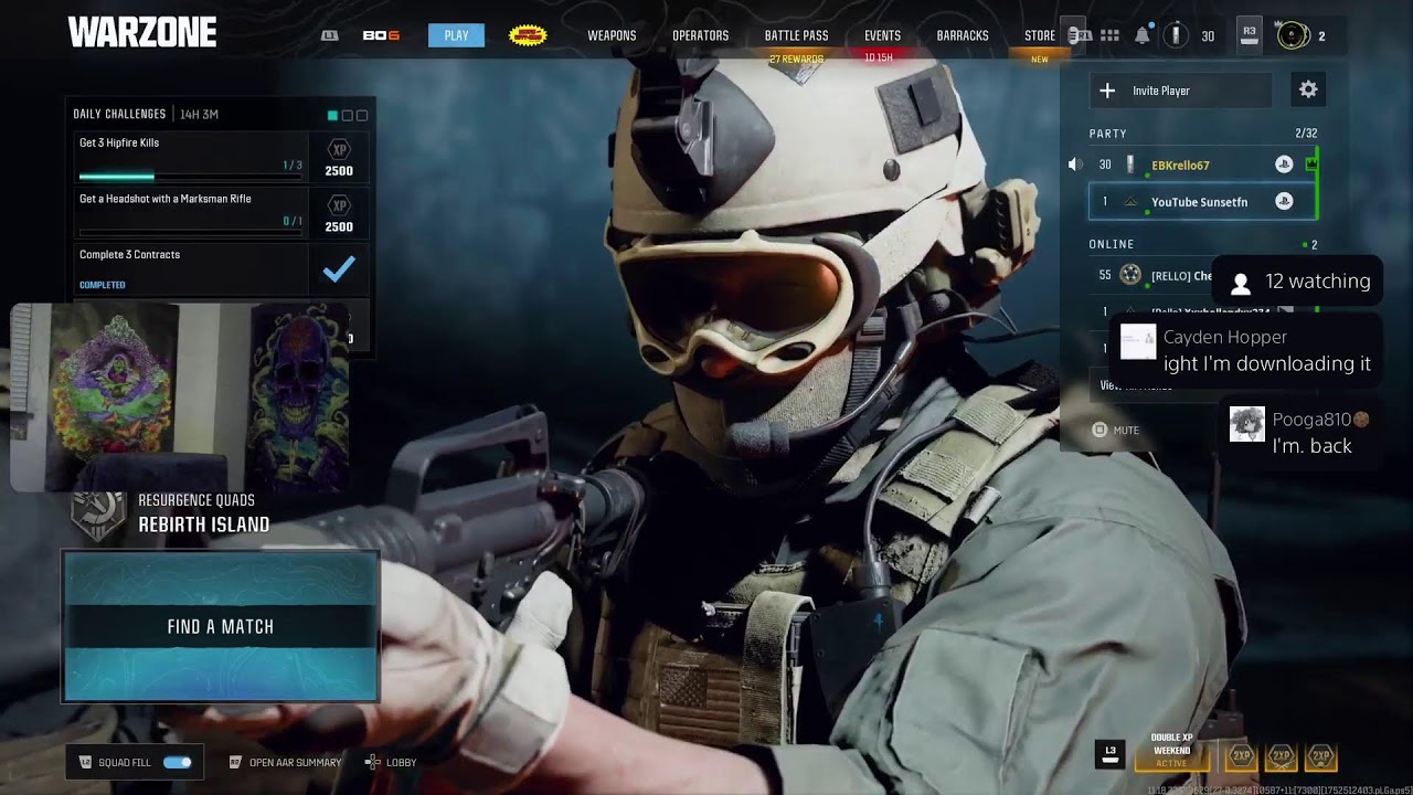 Warzone Streamathon Day 15 live stream playing with Rellos - YouTube