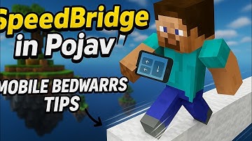 How To Speed Bridge In Pojavlauncher Minecraft | Pojavlauncher Speed Bridge