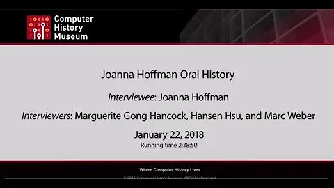 Oral History of Joanna Hoffman