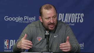Tom Thibodeau's postgame reaction after being eliminated by the Miami Heat
