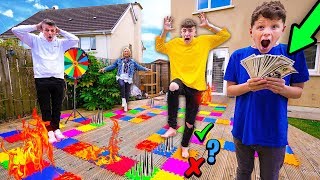 GIANT BOARD GAME CHALLENGE w\/FAMILY!! *Winner Gets $10,000*