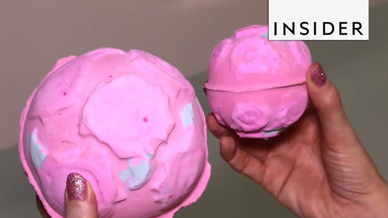 How LUSH's Rose Bombshell Bath Bomb Is Made YouTube