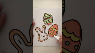 Easy Easter coloring book: sugar cookies 🤍 #coloring #coloringpages #markers #easter #cookies