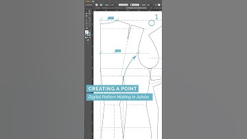 29/49 Creating a Point Digital - Pattern Making in Adobe Illustrator #patternmaking #sewing #fashion