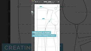 29/49 Creating a Point Digital - Pattern Making in Adobe Illustrator #patternmaking #sewing #fashion