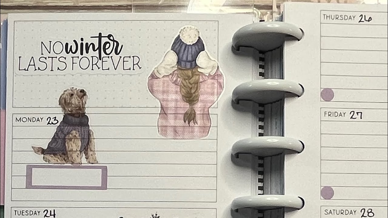 Планируйте вместе со мной | Мини-горизонтальный | Зимние иконки V3 | Неделя с 23 февраля 2026 г.