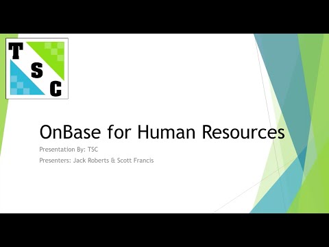 OnBase for Human Resources Webinar