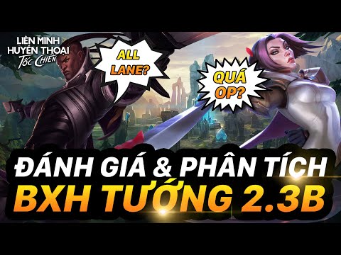 ĐÁNH GIÁ & PHÂN TÍCH BXH TƯỚNG MẠNH NHẤT PHIÊN BẢN 2.3B THEO PROGUIDES | FIORA QUÁ OP!